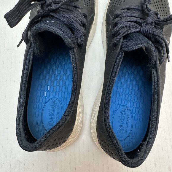 Crocs LiteRide Shoes Mens Size 9 Blue Lace Up Sneakers Lightweight Comfort - Picture 6 of 11